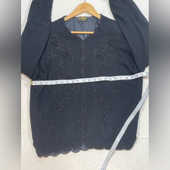 Women’s Lambswool Black Beaded Sweater from Isabella - Picture 15 of 16